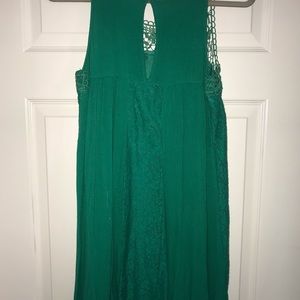 Green swing dress